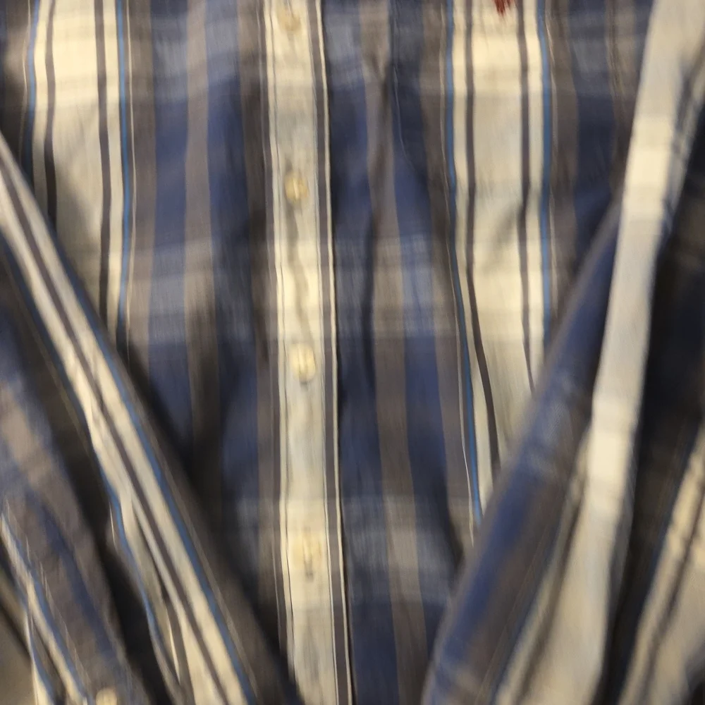 Polo Ralph Lauren Navy‎ and White Plaid Shirt